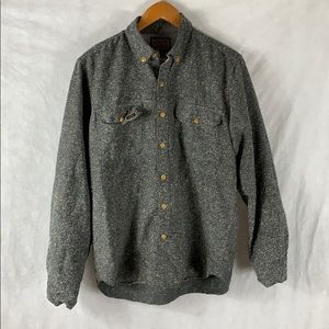 Volcom Jeans Grey Mens Button Up Shirt Medium